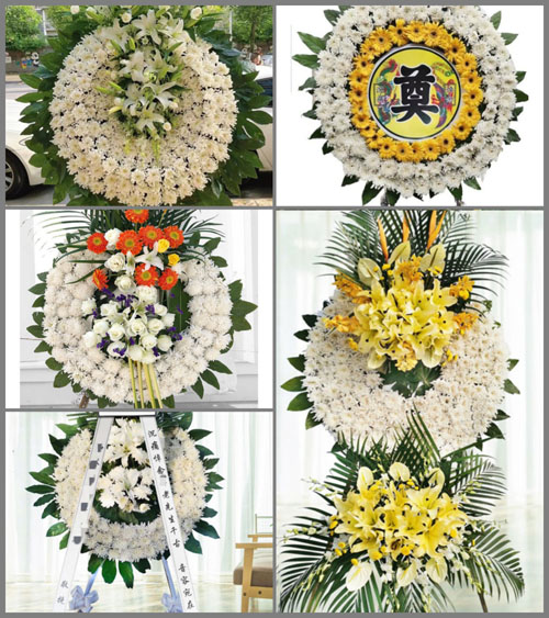 山东青岛莱西市姜山镇东众水村花圈速递